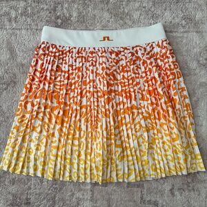 J Lindebergh Binx Animal Cheetah Pleated Skort Golf Sport Performance Medium